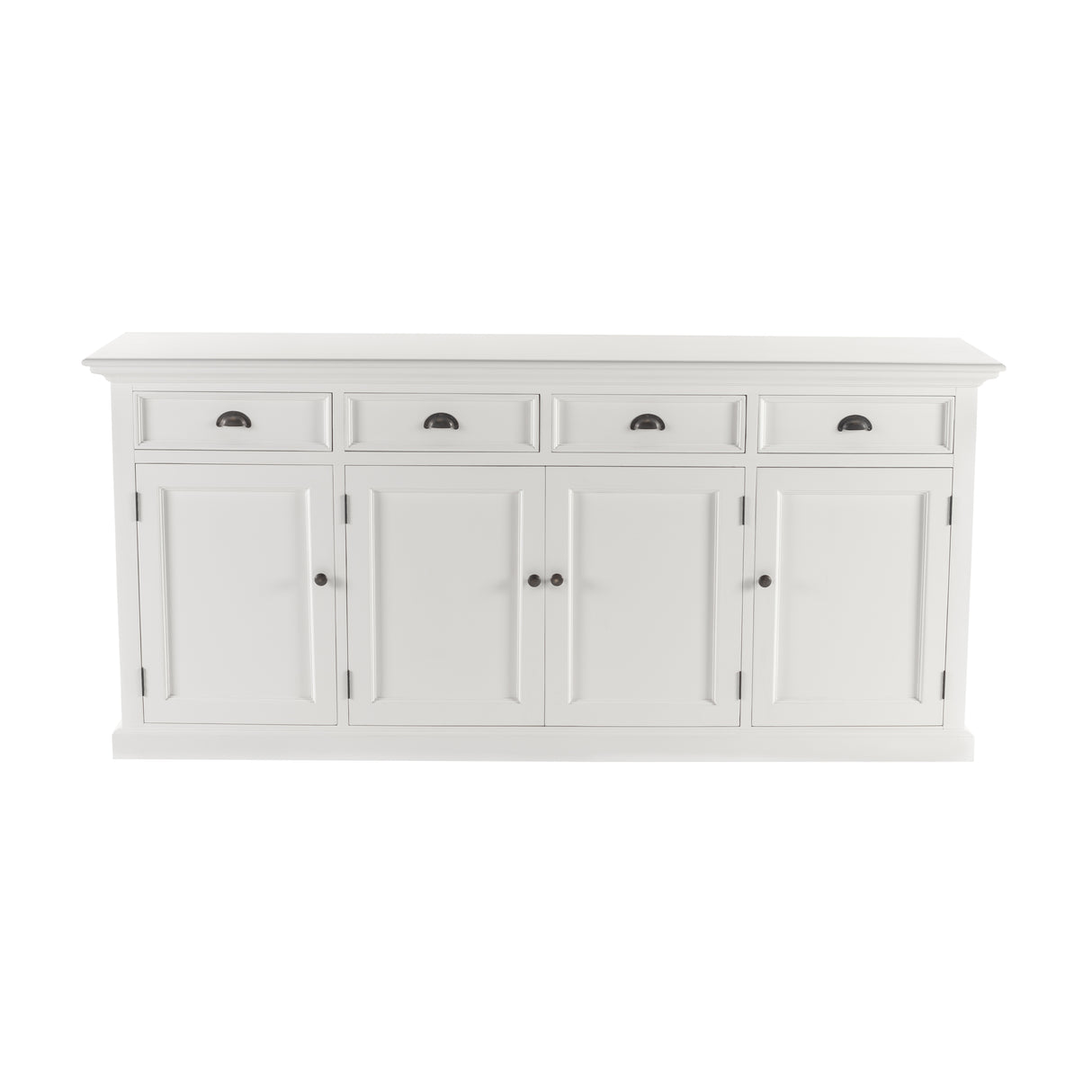 NovaSolo Halifax Buffet with 4 Drawers & 4 Doors – Classic White
