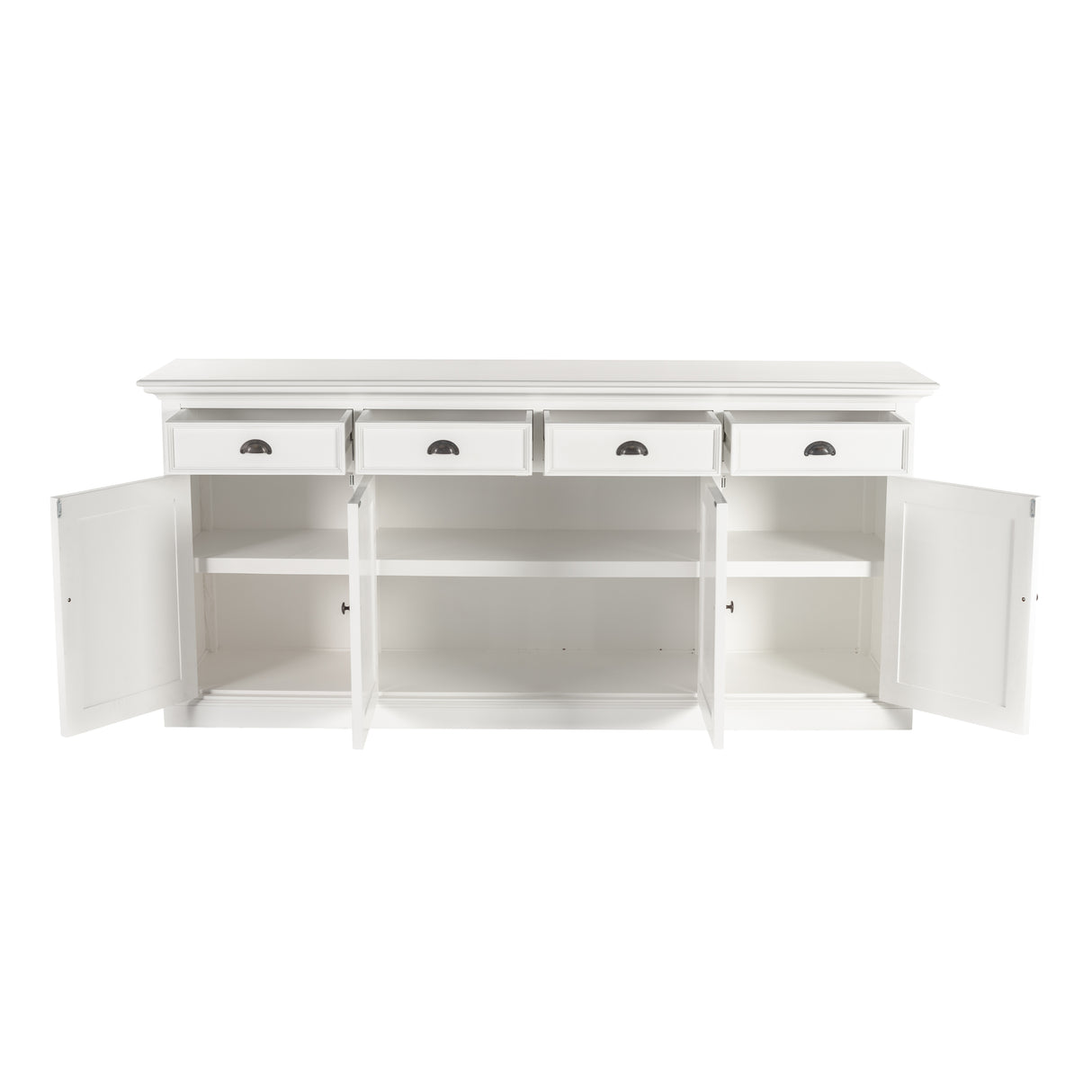NovaSolo Halifax Buffet with 4 Drawers & 4 Doors – Classic White