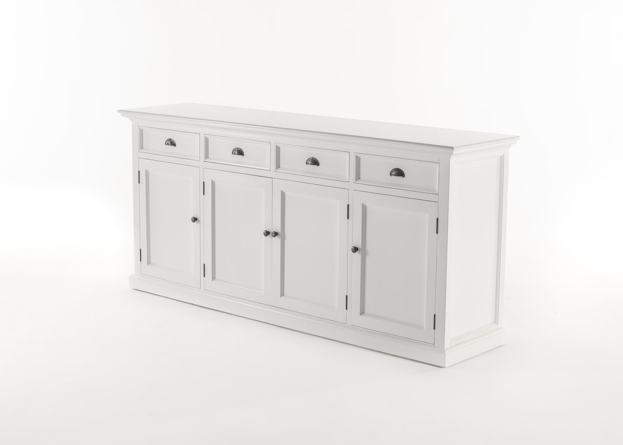 NovaSolo Halifax Buffet with 4 Drawers & 4 Doors – Classic White