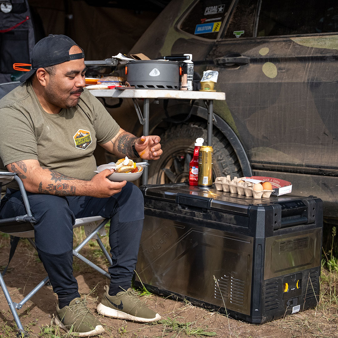 BougeRV Rocky 69QT Dual Zone 12V Portable Fridge