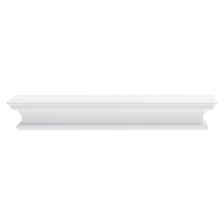 NovaSolo Halifax Floating Wall Shelf, Long – Classic White