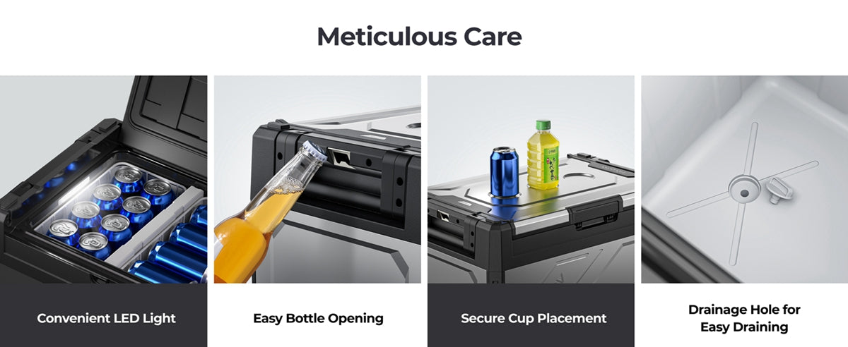 BougeRV Rocky 41QT Dual Zone 12V Portable Fridge