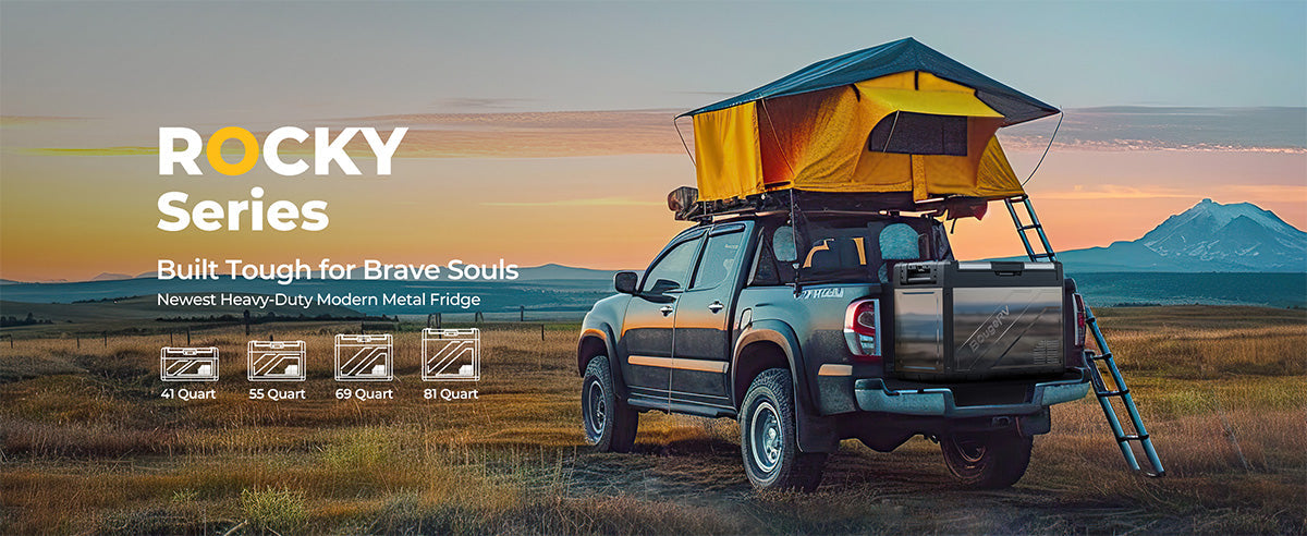 BougeRV Rocky 41QT Dual Zone 12V Portable Fridge