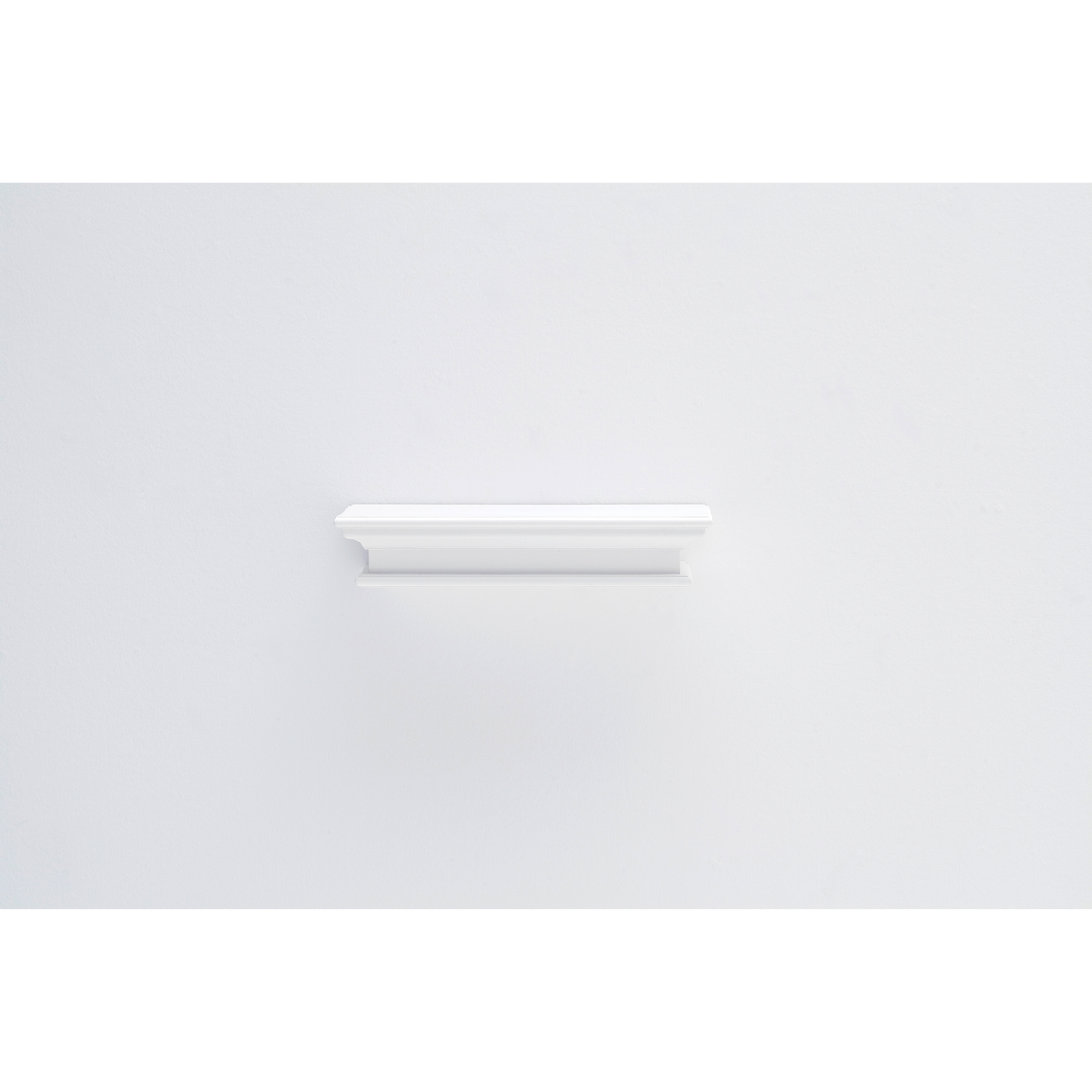 NovaSolo Halifax Floating Wall Shelf, Long – Classic White