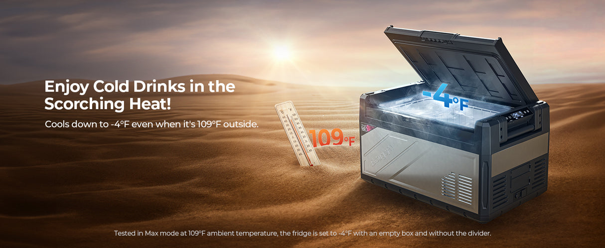 BougeRV Rocky 41QT Dual Zone 12V Portable Fridge