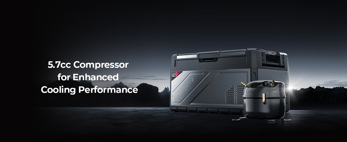 BougeRV Rocky 41QT Dual Zone 12V Portable Fridge