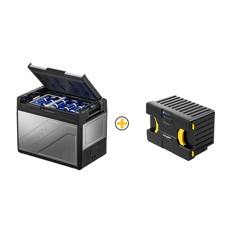 BougeRV Rocky 69QT Dual Zone 12V Portable Fridge