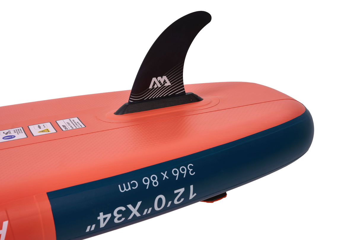 Aqua Marina Atlas (Sky Glider) - Advanced All-around iSUP, 3.66m/15cm, with carbon/fiberglass hybrid PASTEL paddle and coil leash