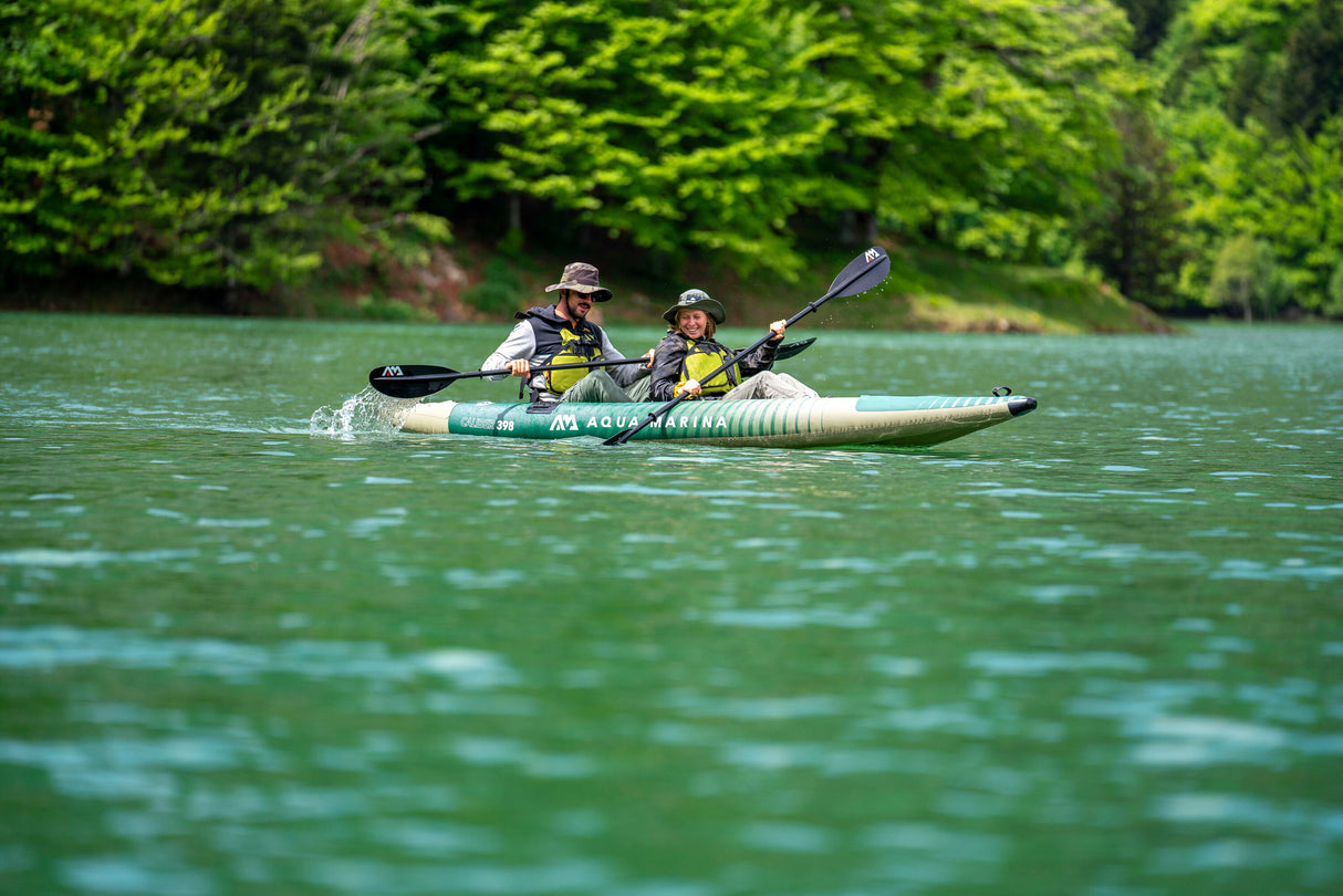 Aqua Marina Caliber Angling Kayak 1/2-person. DWF Deck. Foldable fishing seat x1, Cup holder. (paddle excluded)