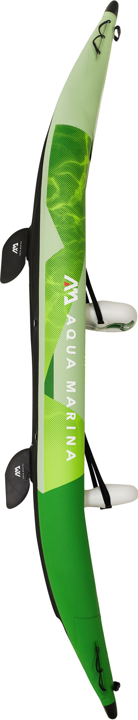 Aqua Marina Betta-412 Recreational Kayak - 2 person. Inflatable deck. Kayak paddle set included.