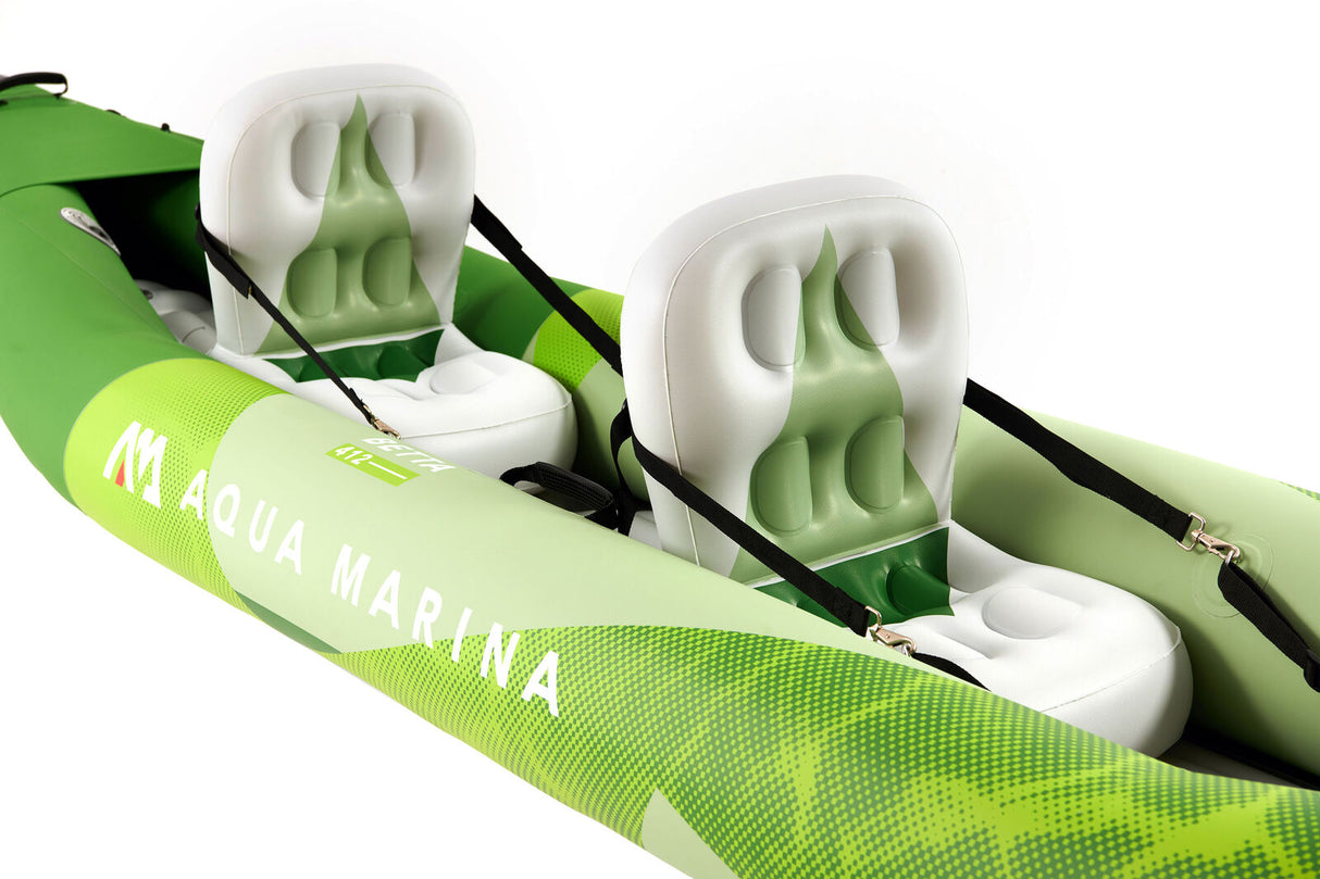 Aqua Marina Betta-412 Recreational Kayak - 2 person. Inflatable deck. Kayak paddle set included.