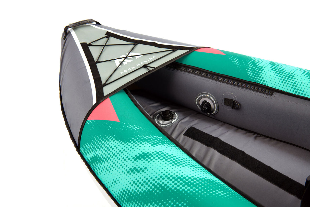 Aqua Marina Laxo-320 Recreational Kayak - 2 person. Inflatable deck. Kayak paddle set included.