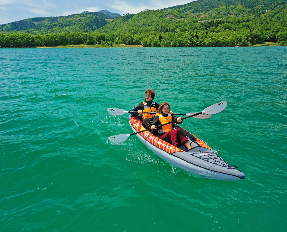 Aqua Marina Memba-390 Touring Kayak 2-person. DWF Deck. Kayak paddle included.