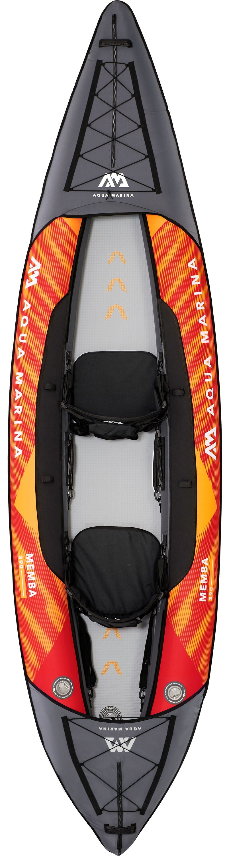 Aqua Marina Memba-390 Touring Kayak 2-person. DWF Deck. Kayak paddle included.