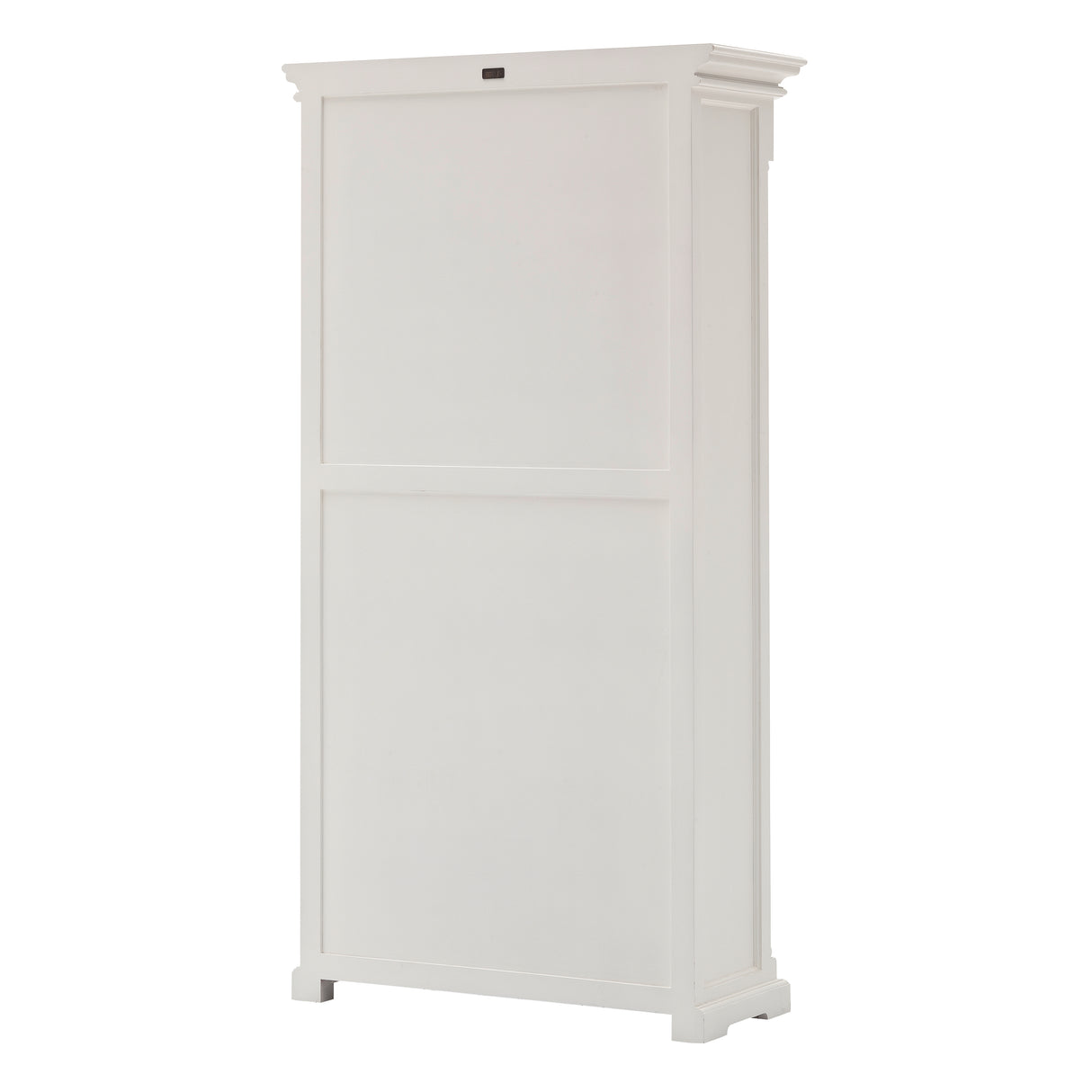 NovaSolo Provence Classic White Solid Mahogany Bookcase with Drawers