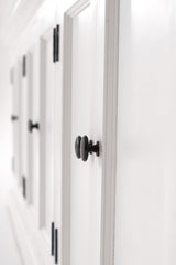 NovaSolo Halifax Triple-Bay Hutch Bookcase – Classic White Solid Mahogany Hutch Cabinet