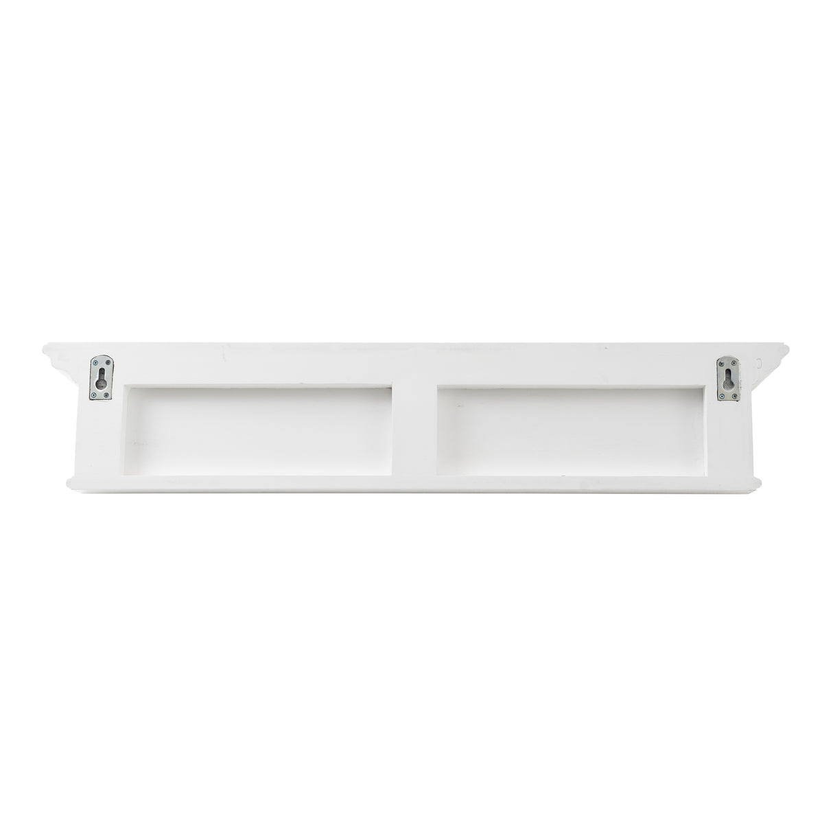 NovaSolo Halifax 6-Hook Coat Rack (100cm) with Hat Shelf – Classic White Solid Mahogany