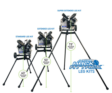 Sports Attack Set of 3, Junior Extended Legs, 46” (JB)