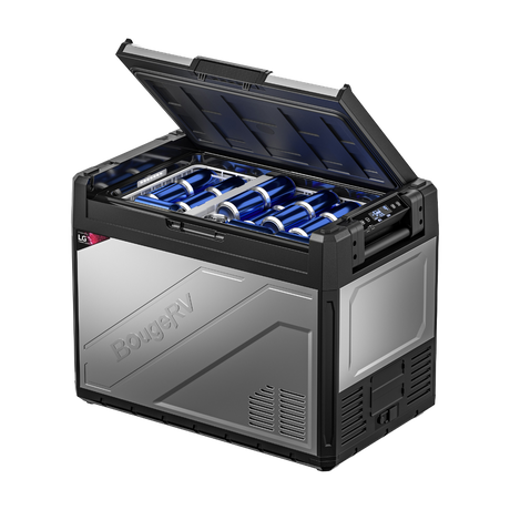 BougeRV Rocky 69QT Dual Zone 12V Portable Fridge