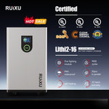 RUiXU Lithi2-16 Lithium Battery Bank | 51.2V314Ah 16kWh | 10-year warranty | UL1973 | UL9540A | CEC | SGIP | UL9540