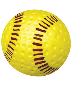 Sports Attack Dimpled Softball Seamed Polyurethane , Yellow 12”, Dozen