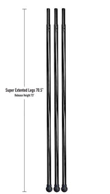 Sports Attack Set of 3, Junior Extra-Extended Legs, 70 1/2" (JB)