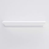 NovaSolo Halifax Floating Wall Shelf – Extra Long, Classic White Solid Mahogany