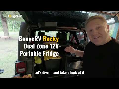 BougeRV Rocky 69QT Dual Zone 12V Portable Fridge
