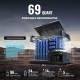 BougeRV Rocky 69QT Dual Zone 12V Portable Fridge
